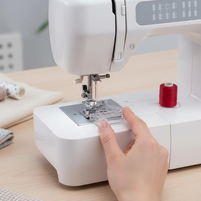 調整可能なバイアステープバインディングフットスナッププレッサ - Sewing Machine For Textile のレビューと価格