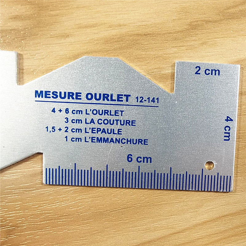 精密縫製測定ゲージ 金属キルティング定規 テンプレート 縫製 - Seam Gauge Metal のレビューと価格