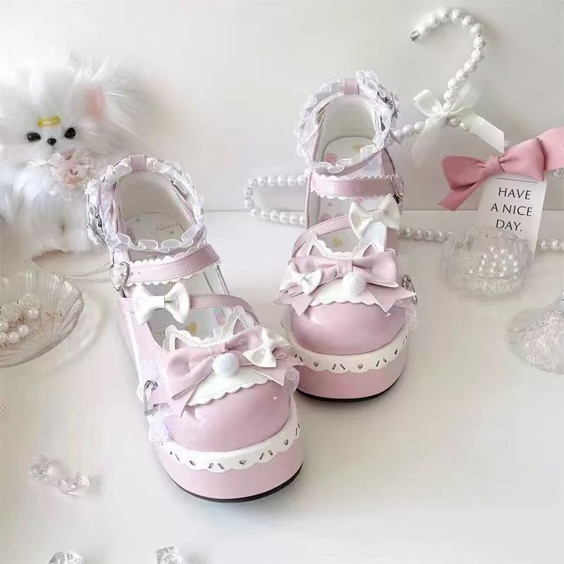 ラブリーガールズ ロリータ スイートボウノット プラットフォ - Sewing Nylon のレビューと価格