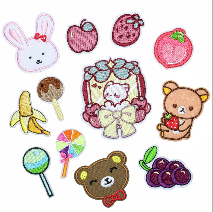 新入荷 刺繍ワッペン10枚セット アイロン接着/縫い付け ジ - Sewing Id のレビューと価格
