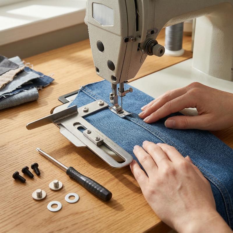 工業用ミシン用三針五本糸ジグザグフットセット、大規模繊維製造 - Sewing Zigzag のレビューと価格